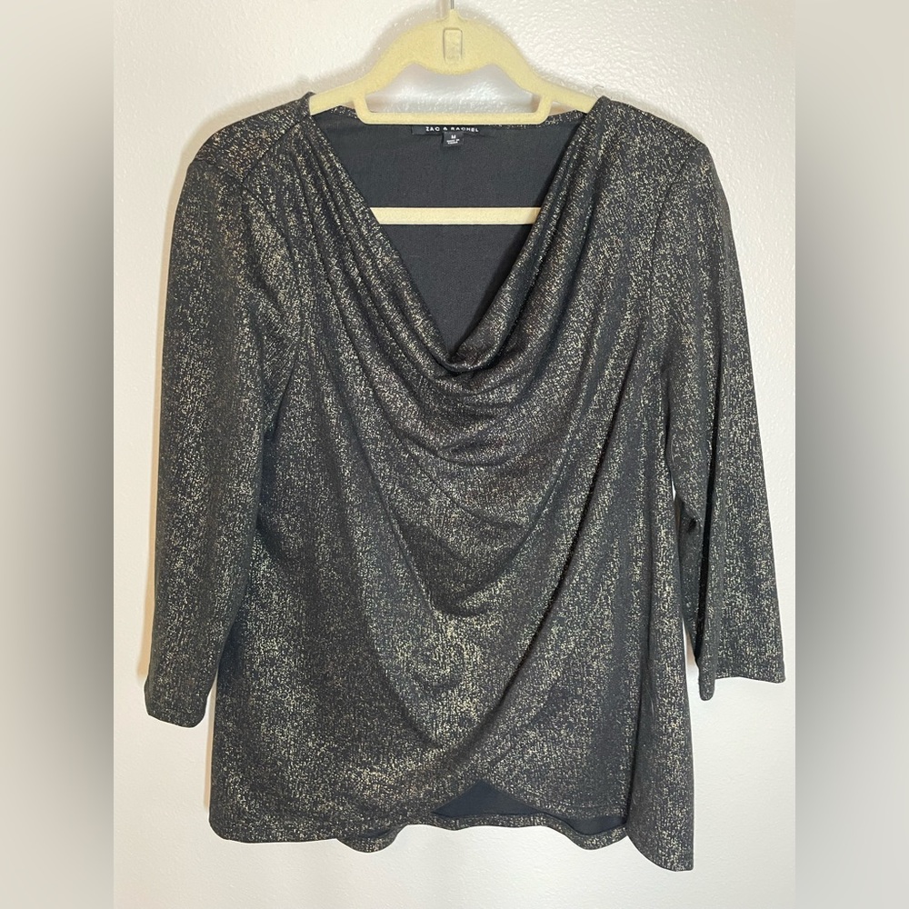 Black Shimmering Blouse